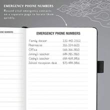 Legend Planner Address Book With Alphabetical Tabs –Telephone Contacts Book For Phone NFUmbersss, Addresses, Passwords, Medium (Black) - 黑色的 - 查看 5