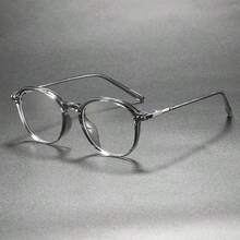 复古时尚圆形镜框眼镜，圆形镜框设计，简约眼镜 WM86151 - 彩色 - 查看 12