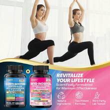 Soothe & Smooth Bundle - Zoyava Cortisol And Myo-Inositol All-In-One Dietary Supplement - Multivitamin Combo With Extra Strength Ingredients For Fitness & Healthcare - MADE IN USA Vitamins Supplements Chlorophyll Creatina Monohidratada Vitamins Probiotics For Women Protein Powder Quick Ship Items  Creatina Colageno - 60 & 90 Capsules - View 5