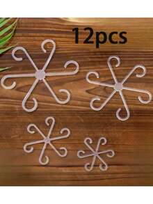 4pcs/Pack (4 Different Sizes Included) Plant Support Clips, Sturdy Stem Clips, Suitable For Climbing Plants - Plastic Material, For Indoor Climbing Plants, Plant Support - Multicolor - View 13