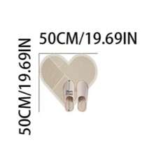 1 pieza Felpudo con forma de corazón minimalista, alfombra de baño, alfombra de baño, felpudo de entrada, alfombra pequeña, alfombra, felpudo, decoración del hogar, alfombra de área, felpudo de exterior, alfombra de dormitorio, alfombra lavable - Multicolor - Ver 16