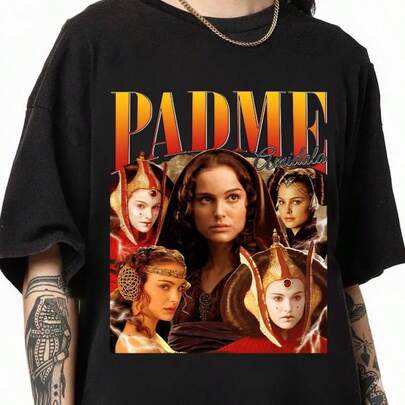 ComfortColors Padme Amidala Bootleg Shirt, Vintage 90s Padme Amidala Tee, Galaxy's Edge Trip, Padme