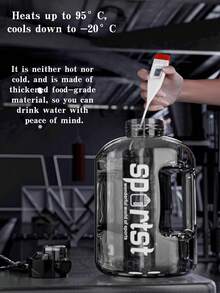 1pc Super Large Capacity Water Bottle, Viral Tonton Bucket, Sports Water Bottle, Water Jug, Fitness For Men & Women, Students, Portable Water Bottle, Plastic Water Cup, Big Belly Water Bottle - Multicolor - View 12