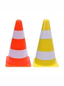 1个23厘米反光交通锥，道路隔离标志，加厚型敏捷训练器材 - 彩色 - 查看 6