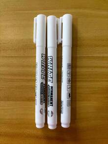 Set de 5 tizas blancas no borrables - Adecuadas para pizarra, ventana, vidrio, bar, póster y otros marcados blancos, marcador de pintura de aceite resistente al agua y rotulador de grafiti, esencial para la temporada de regreso a clases - Multicolor - Ver 17