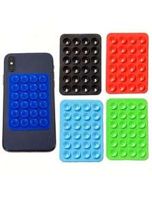 10/5/4/3/2/1 Pcs Silicone Phone Suction Cup With 24 Adhesive Pads, Easy To Disassemble And Clean, Enhances Grip, Suitable For Various Mounting Surfaces - Multicolor - View 7