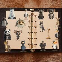 50pcs Cartoon Animals Stickers - Graffiti Decoration For DIY Scrapbook Materials - Aesthetic Stickers Pack For Water Bottle, Car, Cup, Computer, Guitar, Bike, Motorcycle, Skateboard, Helmet, Luggage - 1 Set - View 10