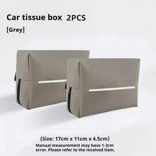 真皮车载纸巾盒，悬挂式纸巾架，适用于汽车座椅靠背、扶手箱，车内储物配件 - 均碼 - 查看 18
