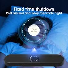 骨传导蓝牙音乐盒，带显示屏的白噪音枕头音箱，可重复使用，有助于睡眠和放松，USB供电 - 黑色骨傳導睡眠寶 - 查看 6