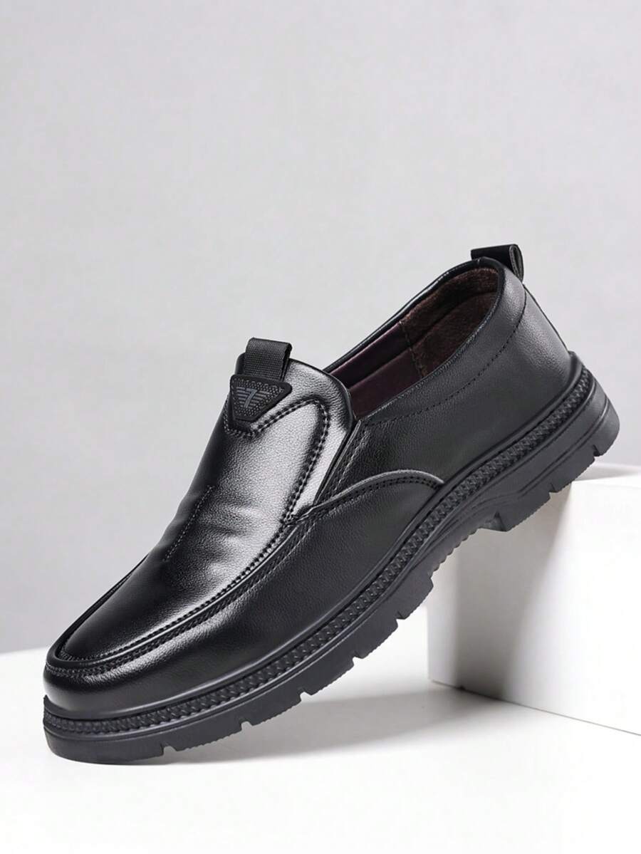 Zapatos formales de vestir para hombres, zapatos de cuero formales de alta calidad para caballero, zapatos de fiesta estilo británico, zapatos de cuero casuales cómodos para Navidad, fiesta de cumpleaños