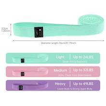 1pc Multi-Color Fitness Resistance Band, Yoga Stretch Band, Squat Resistance Loop Band - Multicolor - View 2