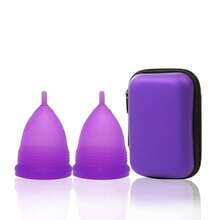 3pcs/Set Medical Grade Silicone Menstrual Cup, Coppetta Mestruale Coupe, Feminine Hygiene Menstrual Disc For Collecting Menstrual Flow - Purple - View 11