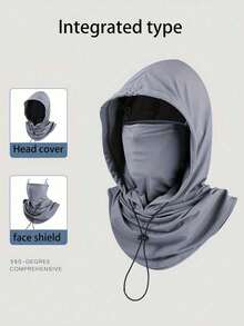 360° Breathable Ski Mask, Balaclava, Sun Protection Face Mask, Multifunctional Outdoor Sports Mask For Cycling, Motorcycle, Fishing, Suitable For Halloween - Multicolor - View 9