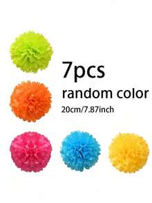 15 Stück Geburtstag/Bridal-Shower/Junggesellinnenabschied Geschenk Dekor Papierblumen Bälle, 25cm, 30cm, 35cm bunte Party Dekorative Seidenpapier Pompons, Papierblumen, bunte Pompom Laternen Party Dekorationen, Papierblumen Ball Hängende Dekoration, für Hochzeit, Geburtstag Party, Bridal-Shower, Junggesellinnenabschied, Baby-Dusche Dekoration - Verschiedenfarbig - Übersicht 8