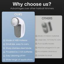 电动织物除毛器（不含电池），便携式毛絮去除器，快速轻松去除衣物、裤子、袜子、沙发、靠垫、毯子上的毛絮、绒毛和球状物。 - 多色 - 查看 10