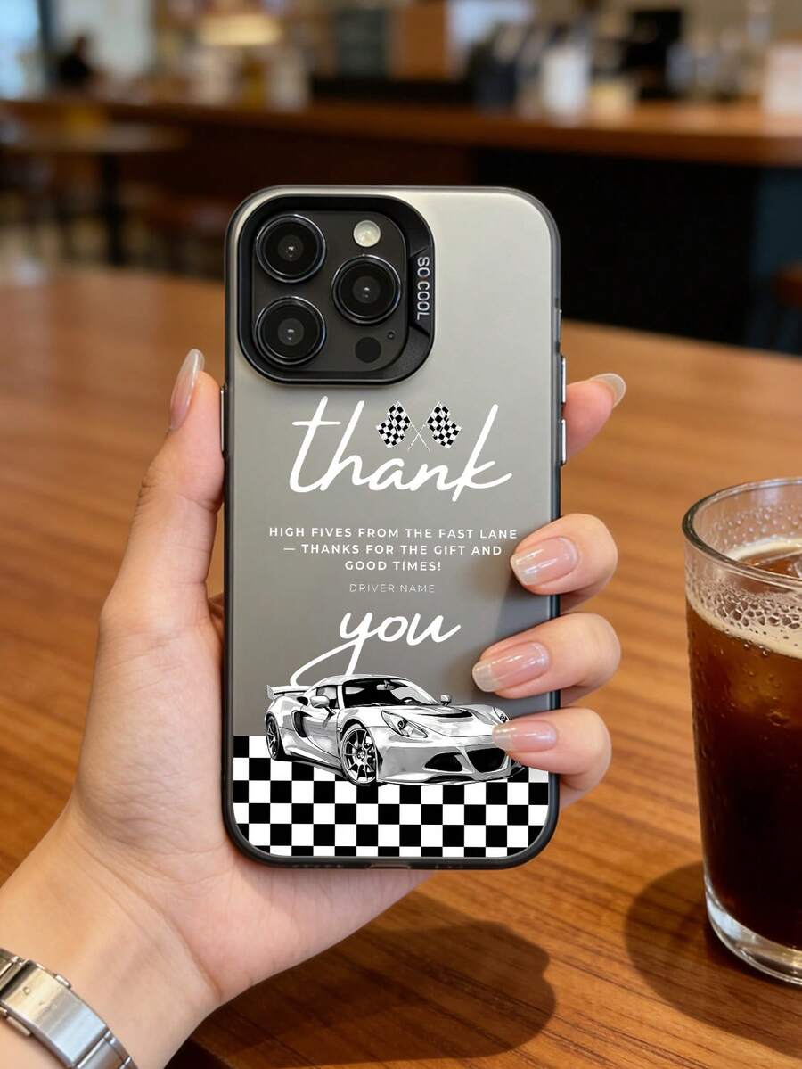 渐变灰色赛车棋盘格纹手机壳，复古美式防震保护套，兼容 13/16/17/15/14/13/12/11/Pro/ProMax/X/XR/XS/XSMAX/7/8/PLUS 以及 Galaxy 系列手机，包括 Galaxy S25、S25 Ultra、S24 Ultra、S24、S23+、S23 Ultra、S23 FE、S23、S22 Ultra、S21 FE 5G、S20 FE、A55 5G、A35、A34、A33 5G、A32 4G、A15、A14、A06、A05S、A05、A52/A52s 5G - 灰色 - 查看 1