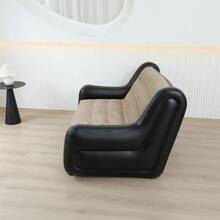 折叠懒人沙发，加厚折叠充气躺椅，紧凑型游戏躺椅，休闲床/睡眠气垫长凳 - 彩色 - 查看 9