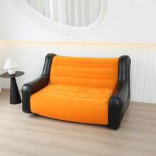 折叠懒人沙发，加厚折叠充气躺椅，紧凑型游戏躺椅，休闲床/睡眠气垫长凳 - 彩色 - 查看 13