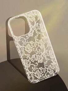 1Pc Romantic Lace Pattern Soft Transparent Airbag Phone Case, Anti-Slip, Suitable For IPhone 11/12/13/14/15/16 Pro Max,Valentine'S Day Gifts,Valentines Phone Case - màu2 (1 cái) - Xem 26