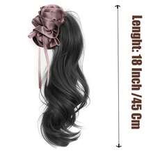 榛果拿铁香蕉夹式马尾假发片 - Dark Brown - 查看 2