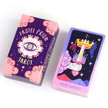 Pastel Prism Tower Card, Cute Girly Girl Style Card Game For Friends' Gatherings - Multicolor - View 5