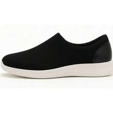 Tênis Calce Fácil Masculino Feminino Confortável dia a dia - Preto - Visão 3