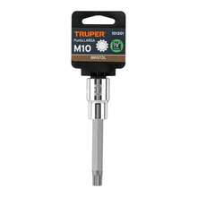 2-Piece Kit - M10 Long Point Bristol Socket, 1/2" Drive, Truper - A - View 2
