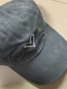 1 pieza Gorra de béisbol ajustable para mujer con diseño de corazón, adecuada para la vida diaria y el ocio al aire libre - Multicolor - Ver 6