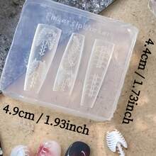 1pc Punk Precise Large Size Transparent Silicone Mold, Nail Art Mold, Medical/Dental Tool - Clear - View 13