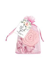 Brodark Junggesellinnenabschied Mini Geschenkset, inklusive rosa Rosenhandspiegel, Haargummi, Dankeskarte und Geschenktüte, geeignet für Junggesellinnenabschied, Bridal-Shower & Spa Übernachtungsfeier, Geschenk für Familie, Freunde, Freundin, Valentinstag, Muttertag - Verschiedenfarbig - Übersicht 6
