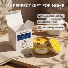 EVODUCK 七脉轮香氛蜡烛，礼盒装，3盎司优质大豆蜡，哑光金罐，适用于冥想和瑜伽，是送给女性、男性、情人节、生日和周年纪念日的灵性礼物。 - 脈輪系列 - 查看 10