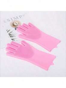 Pet Bathing Gloves Suitable For Cats And Dogs. They Have Anti-Scratch, Deep Cleaning, And Fur Removal Functions. The Fine Foam On The Gloves Can Effectively Massage The Pet. Dual-Use For Wet And Dry. Additionally, They Are Also Suitable For Kitchen/Car Washing And Daily Household Cleaning. Available In 2 Colors. - Multicolor - View 13