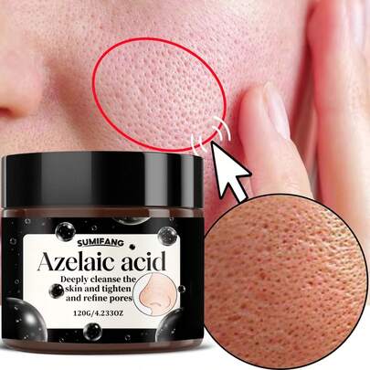 SUMIFANG 120克毛孔细致深层清洁面霜，改善肤色不均，提亮肤色，适合敏感肌肤，温和护肤