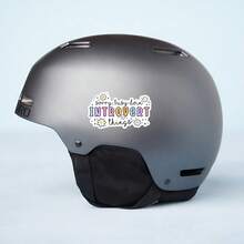 1张内向者专属贴纸，内向者忙碌笔记本电脑贴纸，可爱彩虹乙烯基材质，内向者礼物，防水易撕水瓶贴纸，耐用柔软女孩保温杯贴纸，流行内向者笔记本乙烯基贴纸，送给安静女孩的完美礼物，可爱花朵爱心水瓶贴纸 - S1856 - 查看 7