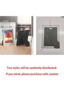 闪光玻璃相框，海报相框，房间装饰，情人节礼物，收纳相框，房间装饰，经典欧式风格，竖长方形设计，饰有精美细节，可壁挂或桌面摆放，适用于婚礼、家居、办公室、客厅或生日礼物，建筑工地，外观精致优雅 - 相框 - 查看 11