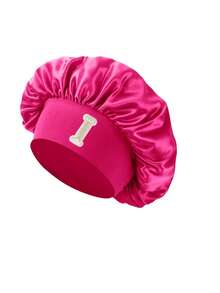 1 chiếc mũ ngủ in 26 chữ cái từ A đến Z, mũ ngủ cho trẻ em 3-8 tuổi, mũ ngủ cho bé gái tóc xoăn, mũ ngủ bằng satin cho trẻ em và thanh thiếu niên. - Màu Hồng Tươi - Xem 9