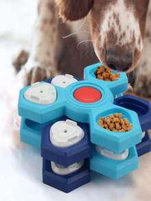 2/3/4 Tier Rotating Pet Dog Bowl, Cat Dog Multi-Layer Feeding Dish Interactive Puzzle Game Anti-Choke Bowl, Pet Supplies, Light Blue, Dark Blue, Ideal Dog Gift - 10ml - View 11