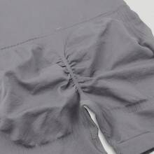1pc High Waist Slimming Shorts, Seamless Yoga Pants For Women, Suitable For Running & Workout - Grey - View 4