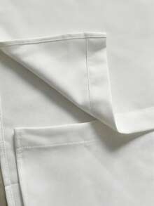 女士优雅白色衬衫，法式荷叶边领纯色长袖衬衫，日常办公、通勤和工作必备，四季皆宜的百搭领白衬衫 - 白色 - 查看 11