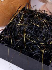 10克混合金彩色拉菲草填充物，礼盒装饰拉菲草纸碎屑，糖果盒包装材料 - 彩色 - 查看 7