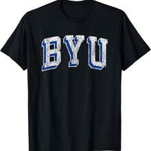 Authentics BYU Cougars Retro Arch Block T-Shirt - Black, Uni-, All - 藍色 - 查看 1