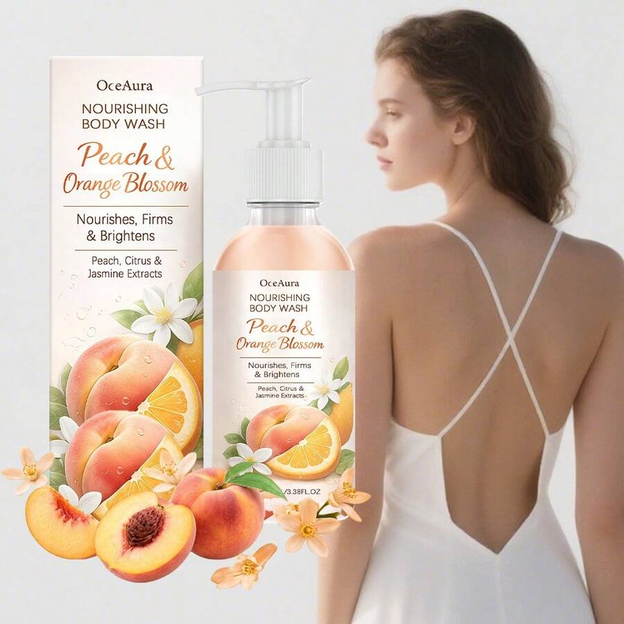 Moisturizing Shower Gel, Fruit Scented Shower Gel With Smooth Texture, Nourishing And Refreshing, Whole Body Cleansing With Long-Lasting Fragrance - Fruit - View 1