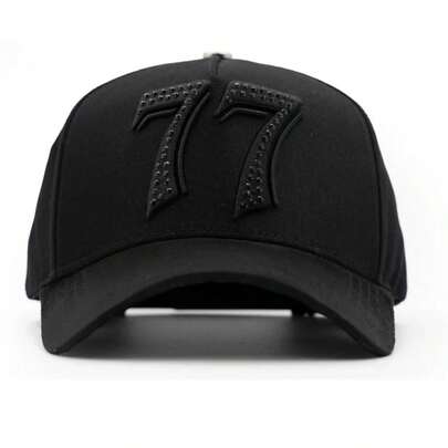 Gorra Negra 77 Barbas Hats Premium Calidad