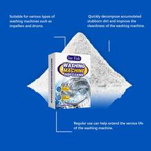 洗衣机滚筒清洁粉 - 深层清洁除垢剂 - 强力去除洗衣机内桶污渍 - 通用除臭剂 - 家居清洁必备品 - 粉狀 - 查看 4