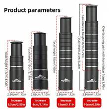 1pc Mountain Bike Aluminum Alloy Riser Stem, Headset Extender, Universal Bicycle Accessory - Black - View 2