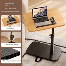 Mesa auxiliar en forma de C (altura ajustable + tapa abatible) - Blanco - Ver 11