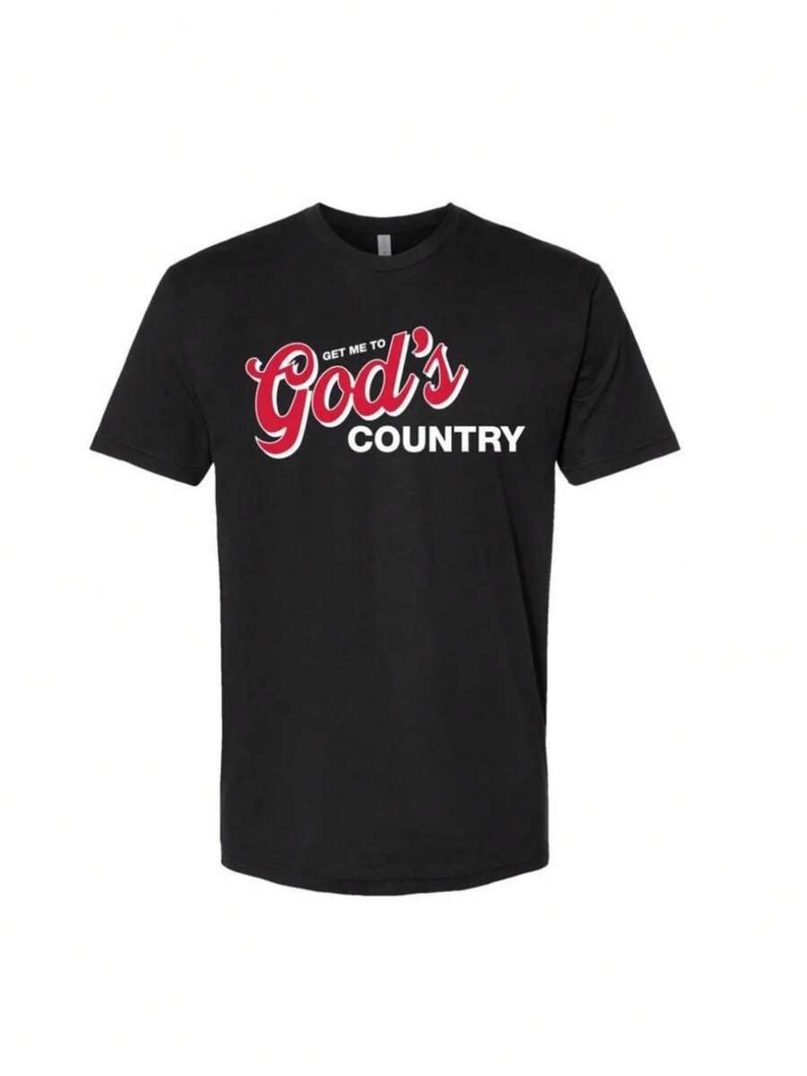 Get Me To God's Country Shirt - 黑色 - 查看 1
