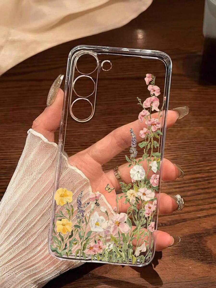 1个精美花卉蝴蝶软壳手机壳,兼容华为荣耀、Galaxy A04e/12/A13/A14/A34/A50/A52/A53/A54/S21/S22/S23/S24/S25/S25Ultra/S25FE/S26/S26 Plus/S26 Ultra/S26 Edge、6A/7A/8A、12T/13T/15T/15T Pro,国际版,非国内版 - 無色 - 查看 1