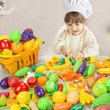 Children's Simulation Fruit And Vegetable Fruit Cutting Toy Kitchen Food Vegetable Can Be Cut Fruit Pizza Play House Set - Multicolor - View 2