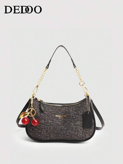 1pc Bag Handbag Fashion Solid Color Underarm Bag Female 2026 New Shoulder Handbag Texture Shoulder Messenger Bag